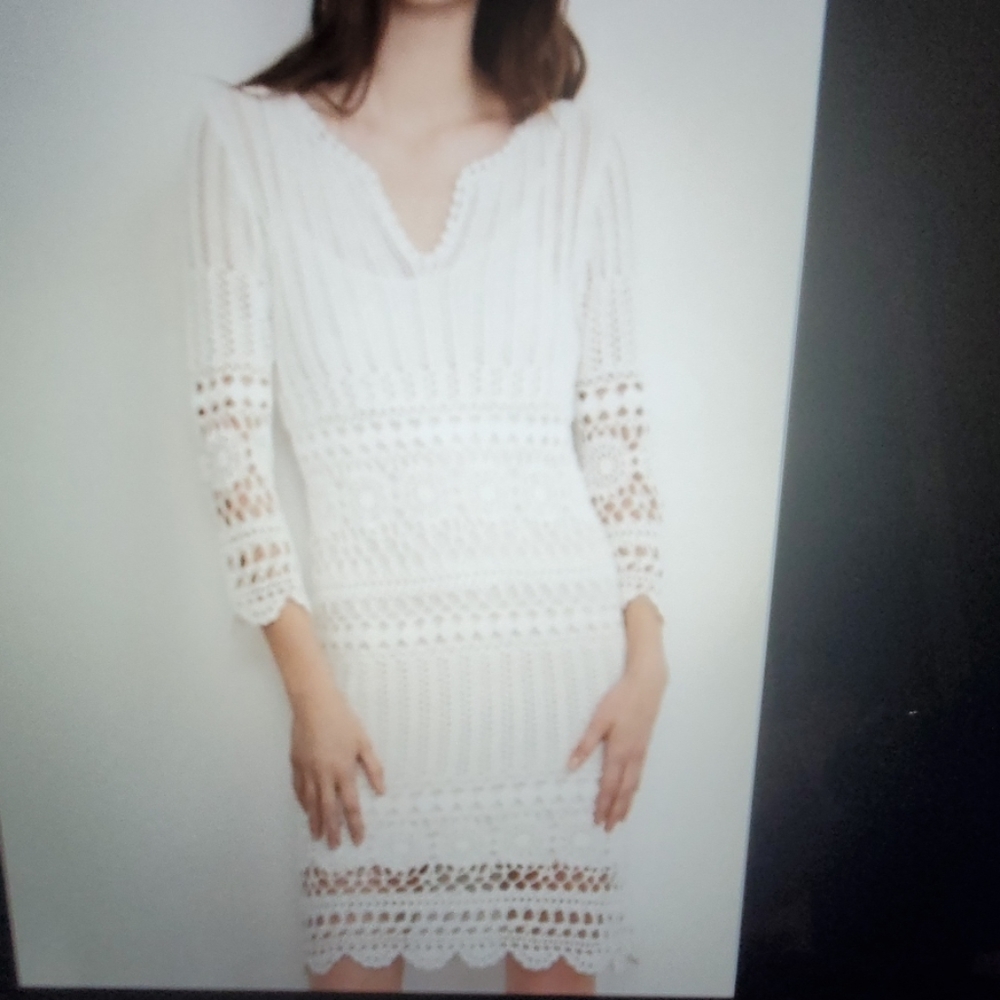 Velvet by Graham & Spencer Vintage Crochet Dress